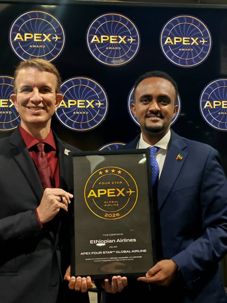 Ethiopian Airlines Awarded 2026 Four‑Star Global Airline by APEX