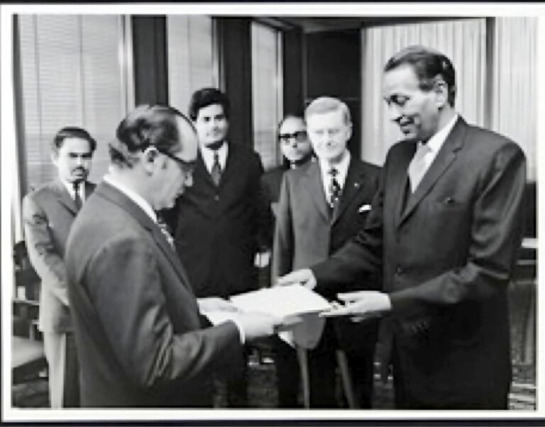 Archives: A Hockey Trophy Gift From Pakistan & the Ambassador Who Presented It