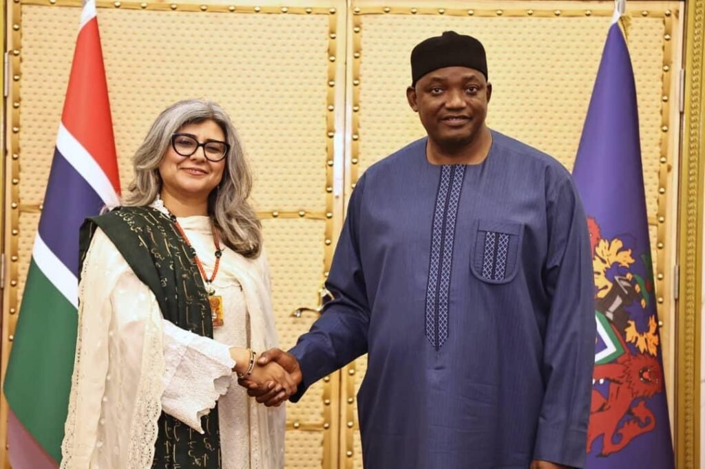 Ambassador of Pakistan presents credentials to Gambian President