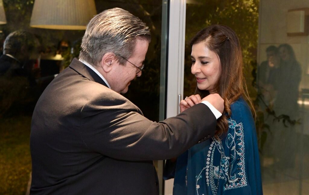 French Embassy Honors Ayesha Raza Farooq with National Order of Merit