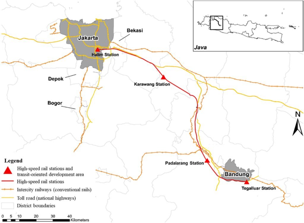 China backed train in Indonesia