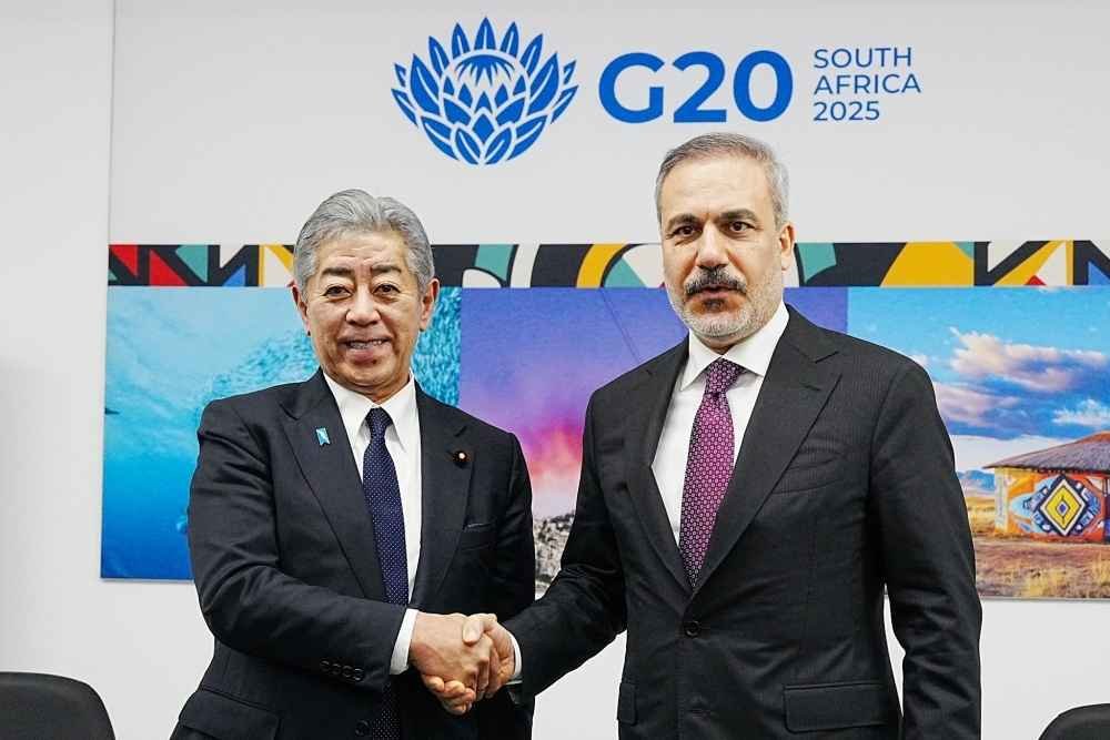 Foreign Minister of Turkiye Hakan Fidan and Foreign Minister of Japan Iwaya Takeshi met during the sideline of G20 Meeting.