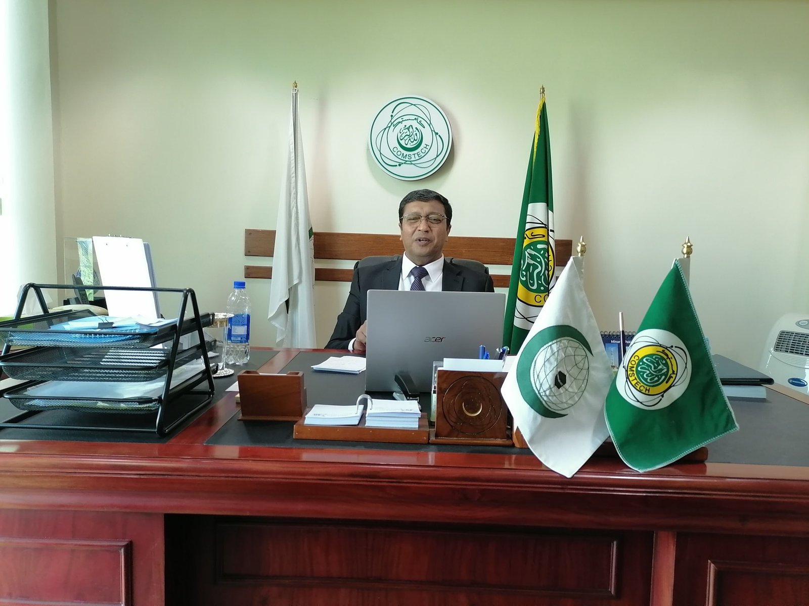 Prof. Dr. M. Iqbal Choudhary at the Virtual Orientation Session on Palestinian Programme
