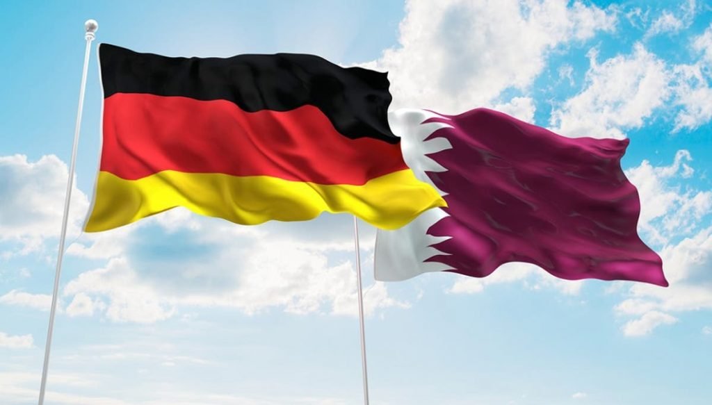 Germany Qatar Flags