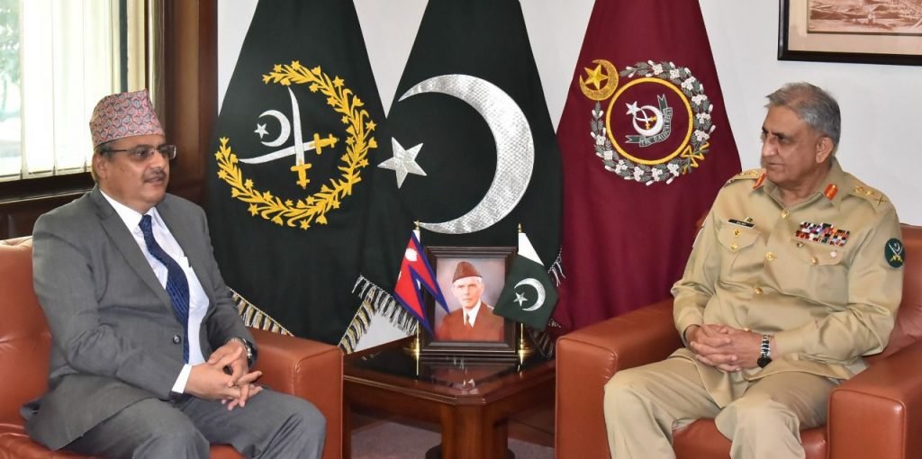 Tapas Adhikari, the Nepalese Ambassador to Pakistan met General Qamar Javed Bajwa, the Chief of Army Staff (COAS) of Pakistan.