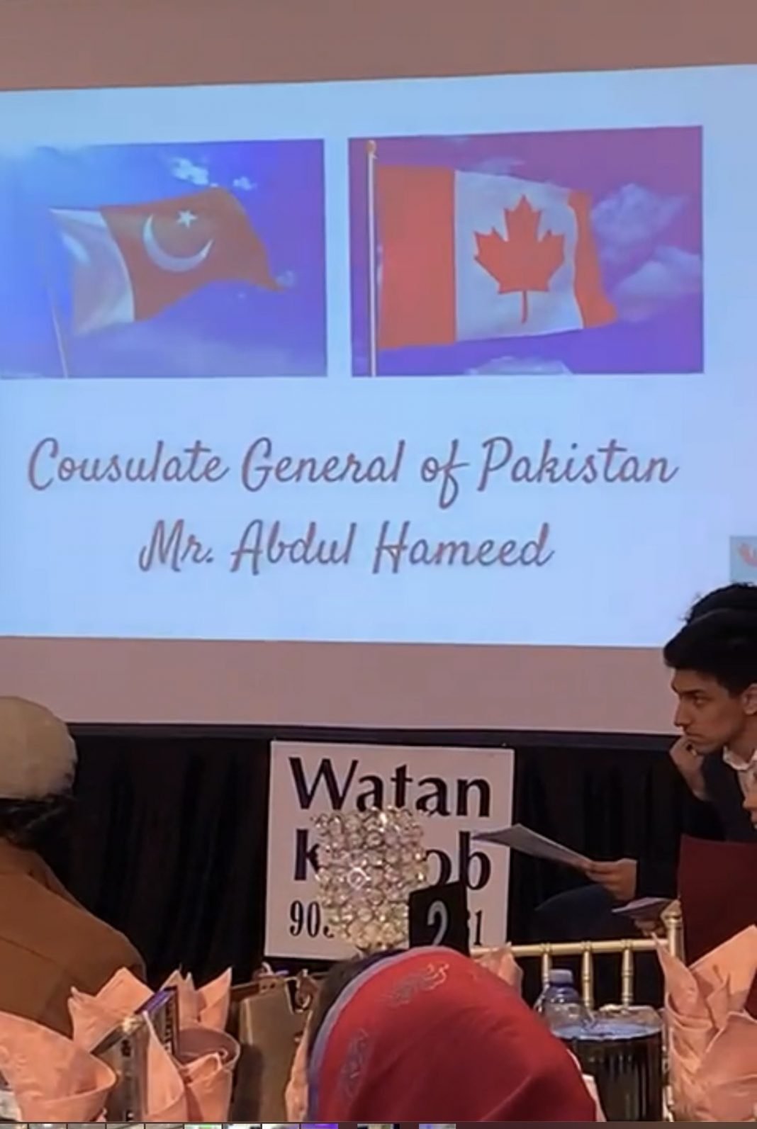 Pakistani Consul General in Toronto addressed an iftar gathering