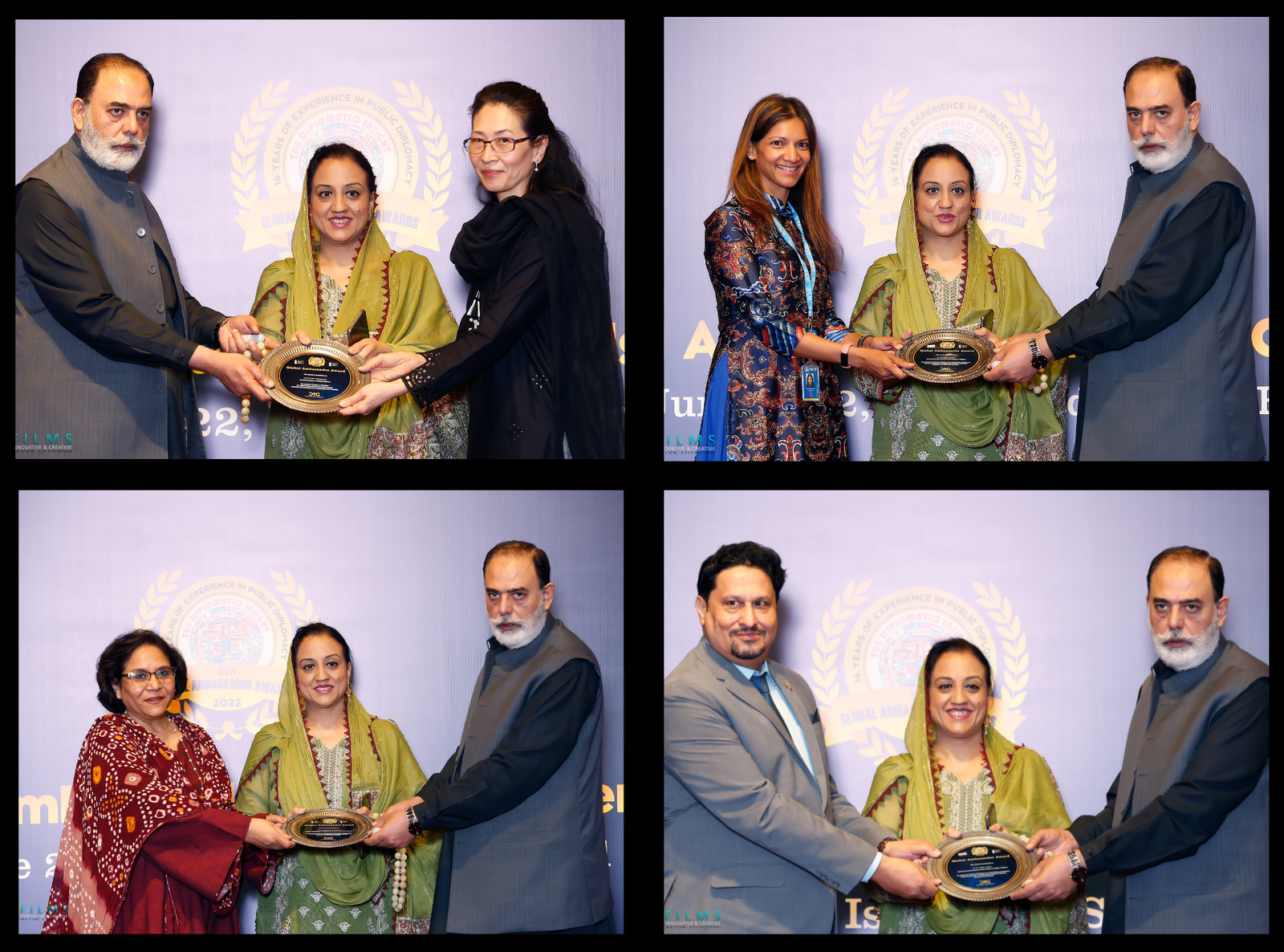 Global Ambassador Awards held in Islamabad 3 Representatives, Former Pakistani Ambassador & Consul General