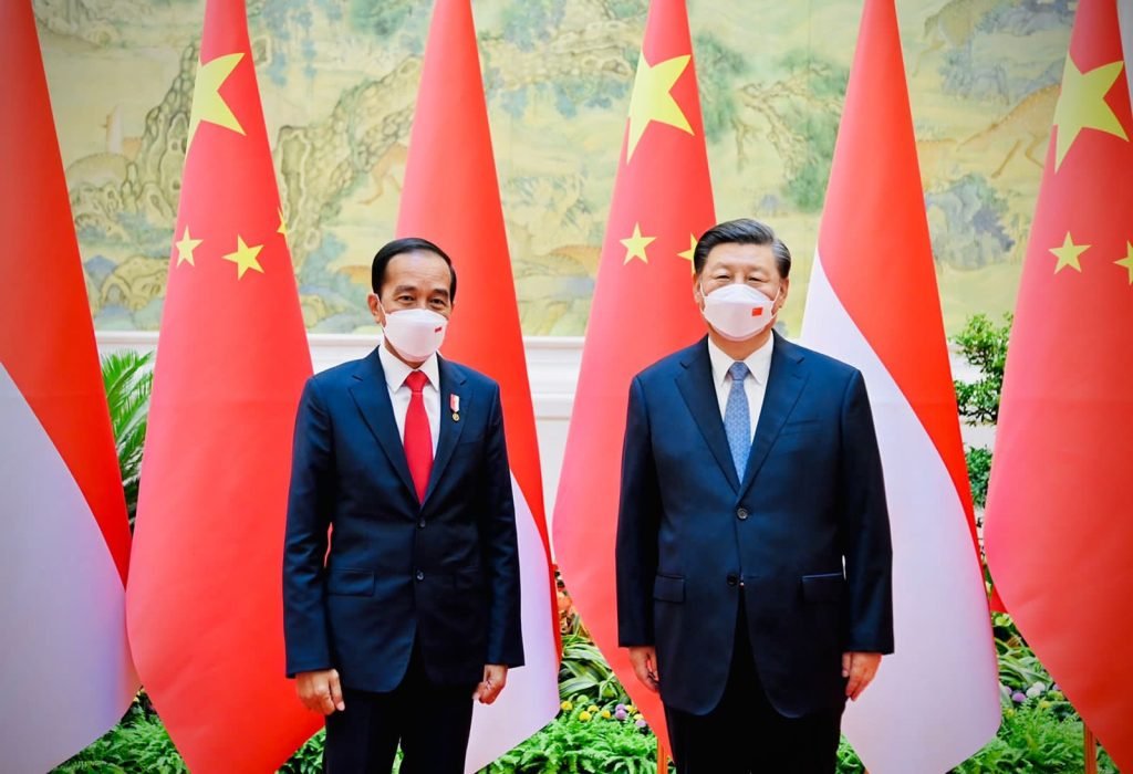 Indonesian President Joko Widodo with Chinese President Xi Jinping
