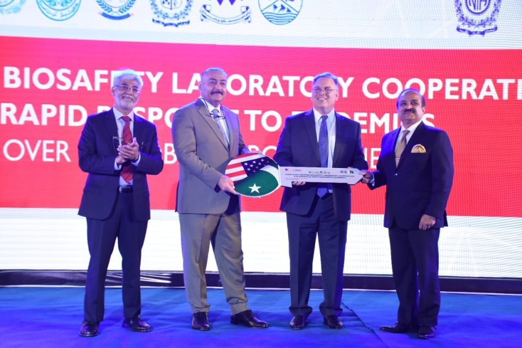The United States (US) presented four mobile laboratories to the National Institute of Health (NIH), Ministry of Health of Pakistan.