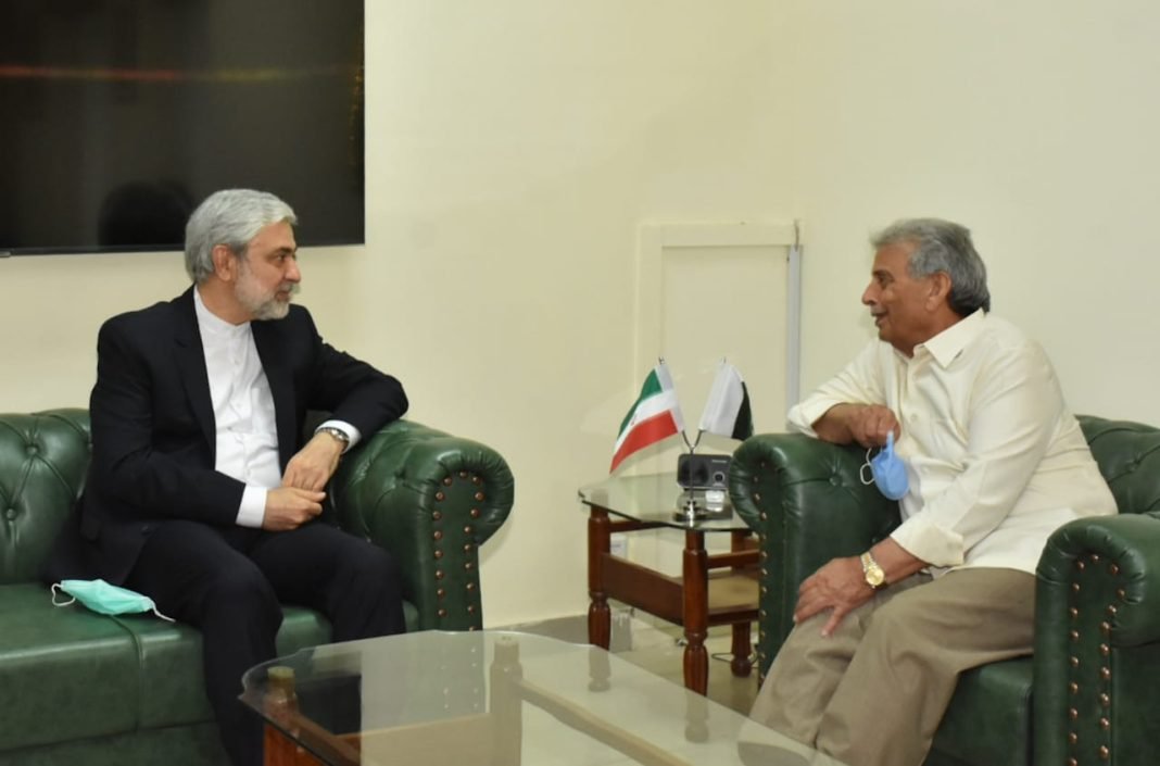 Education Minister of Pk with Iranian Ambassador