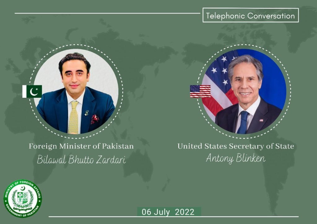 State Secretary of US with Foreign Minister Pakistan