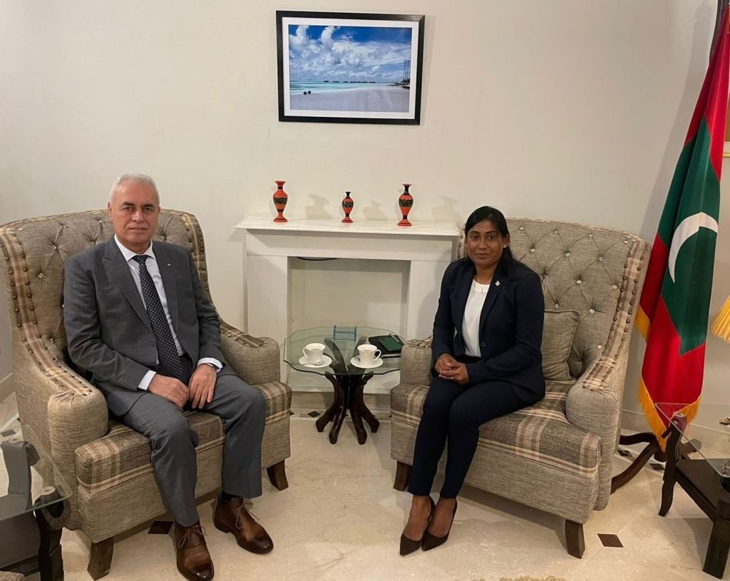 High Commissioner of Maldives received Ambassador of Palestine