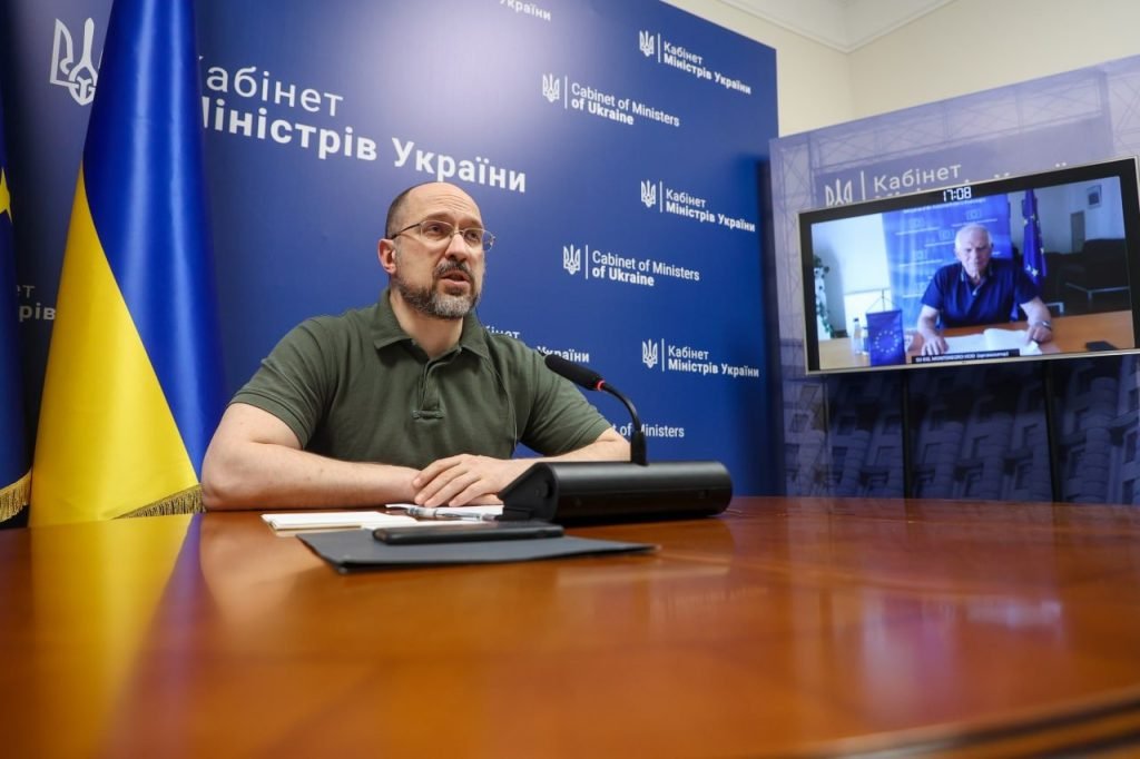 Ukraine's Prime Minister talks with Vice President of EU Commission