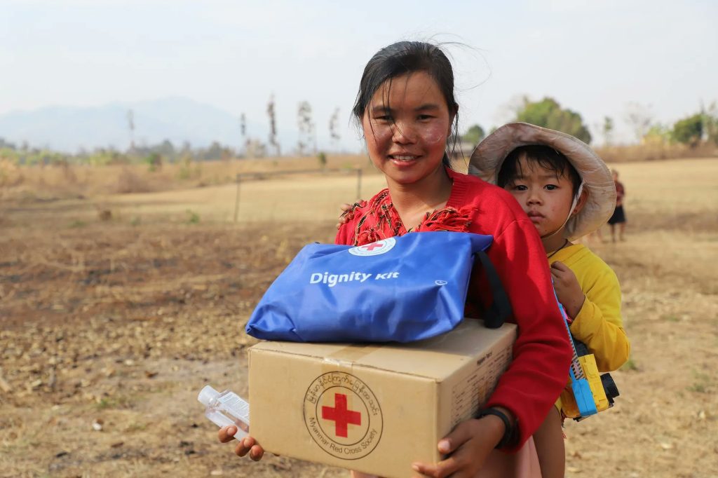 Myanmar Red Cross supports IDPs