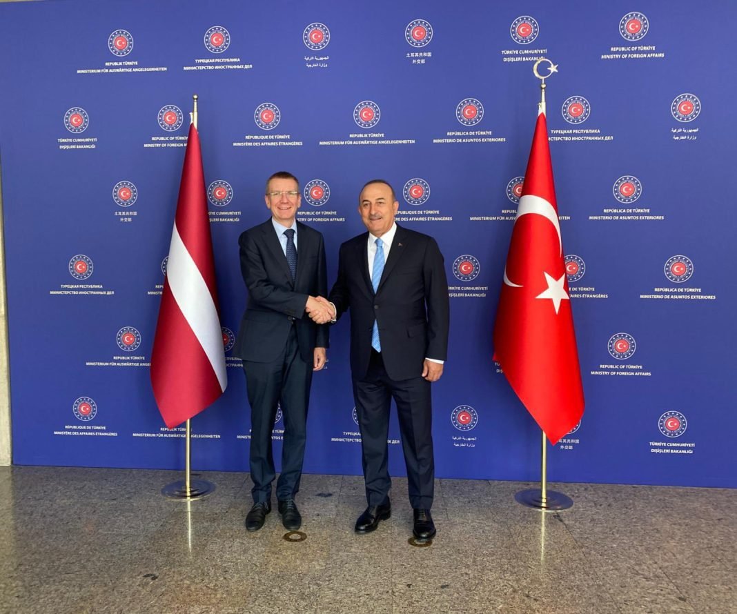 Foreign Minister of Latvia meets Foreign Minister of Turkey