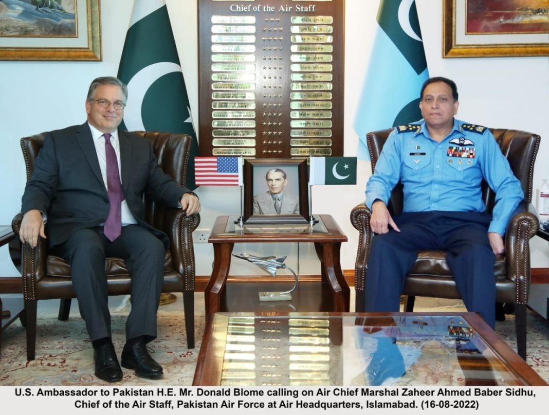 US Ambassador with Air Chief Pakistan