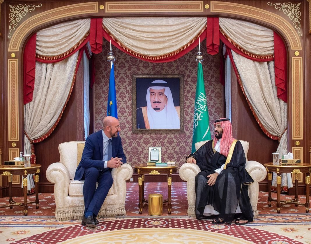Crown Prince of KSA meets President of EU