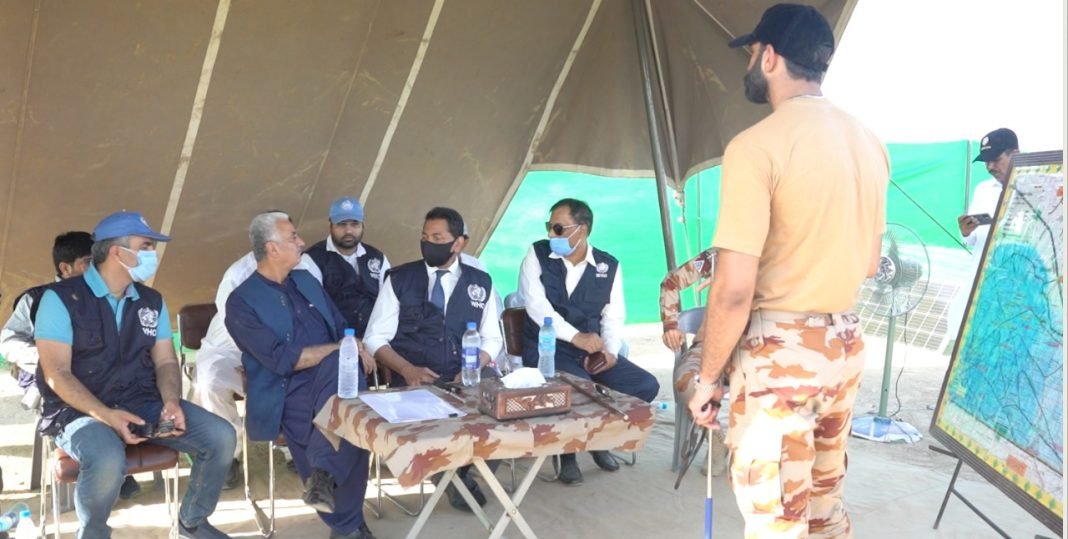 WHO Representative visits health camp at Sohabatpur