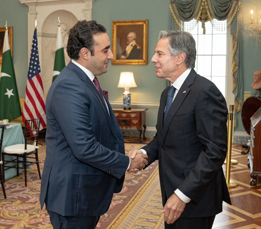 Bilawal Bhutto Zardari, the Foreign Minister of Pakistan met with Antony Blinken, the United States (US) Secretary of State