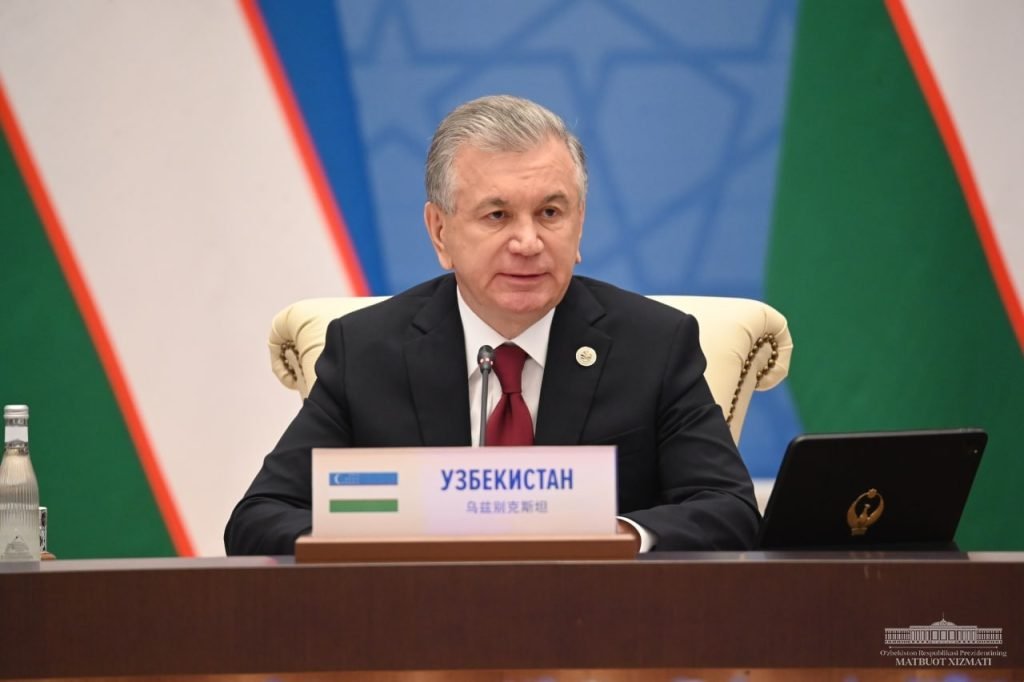 The President of the Republic of Uzbekistan, Shavkat Mirziyoyev delivered a speech at the meeting of the Council of Heads of the Member-States of the Shanghai Cooperation Organization (SCO).