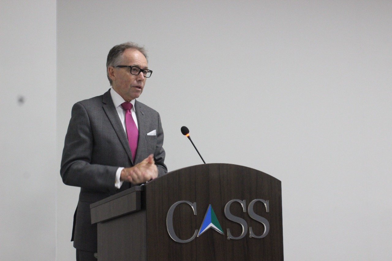 High Commissioner, Neil Hawkins, at the CASS Ambassador Lecture