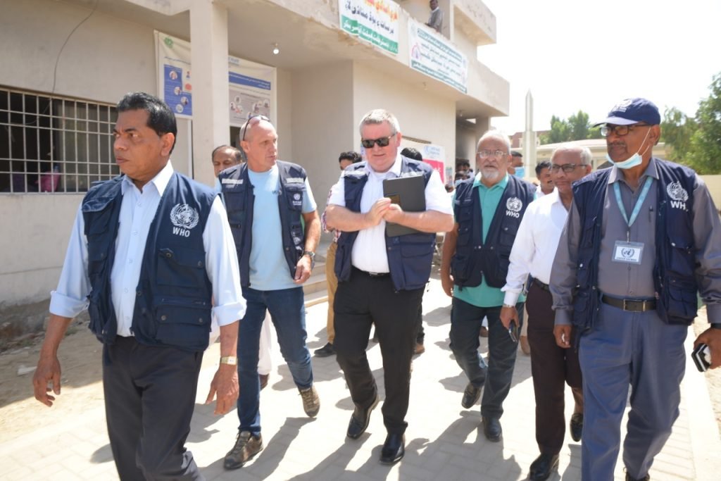 WHO provides health facilities is flood-affected Sindh, Balochistan