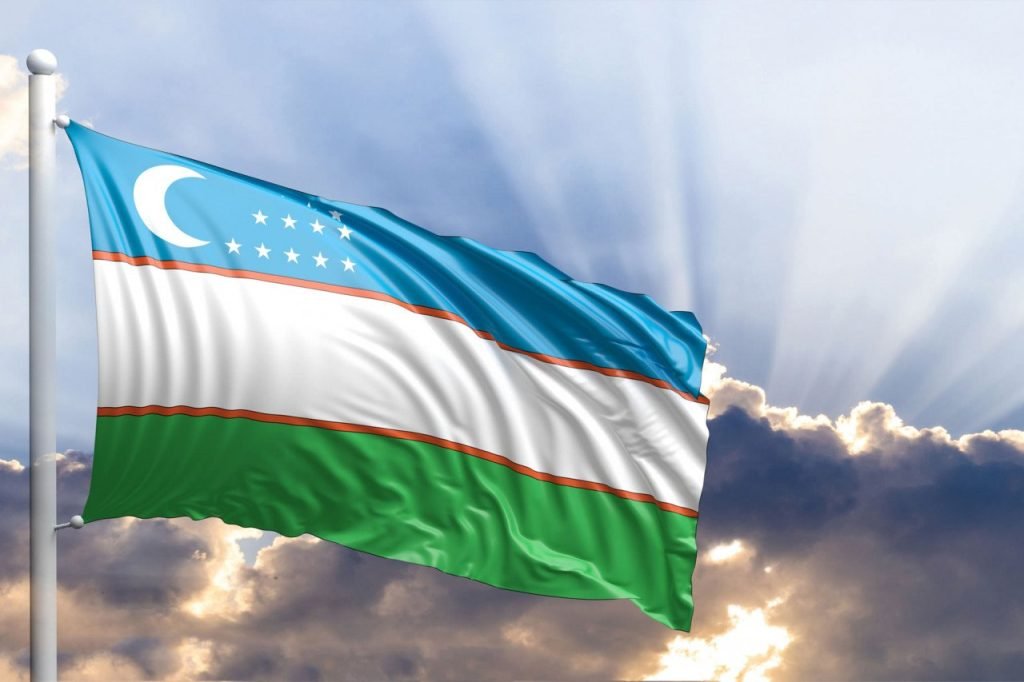 presidential candidates of Uzbekistan - Ulugbek Inoyatov, Shavkat Mirziyoyev, Abdushukur Khamzaev, and Robakhon Makhmudova / Independence day