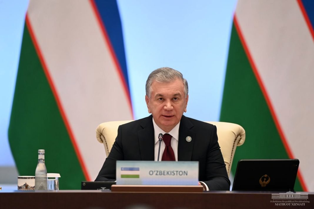 The President of the Republic of Uzbekistan,  Shavkat Mirziyoyev addressed the meeting of the Council of Heads of State of the Organization of Turkic States (OTS).