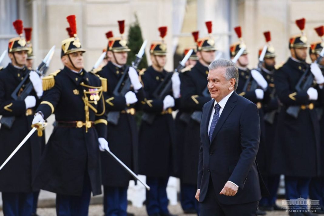 President of the Republic of Uzbekistan Shavkat Mirziyoyev in Paris.