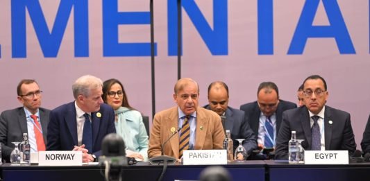 Prime minister of Norway, Jonas Gahr Store, Prime Minister of Pakistan, Shehbaz Sharif, President of Egypt, Abdel Fattah El-Sisi. COP 27