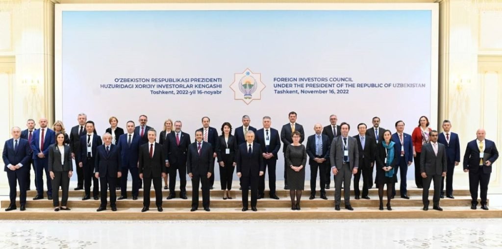 The First Plenary Session of the Foreign Investors Council under the President of Uzbekistan takes place.