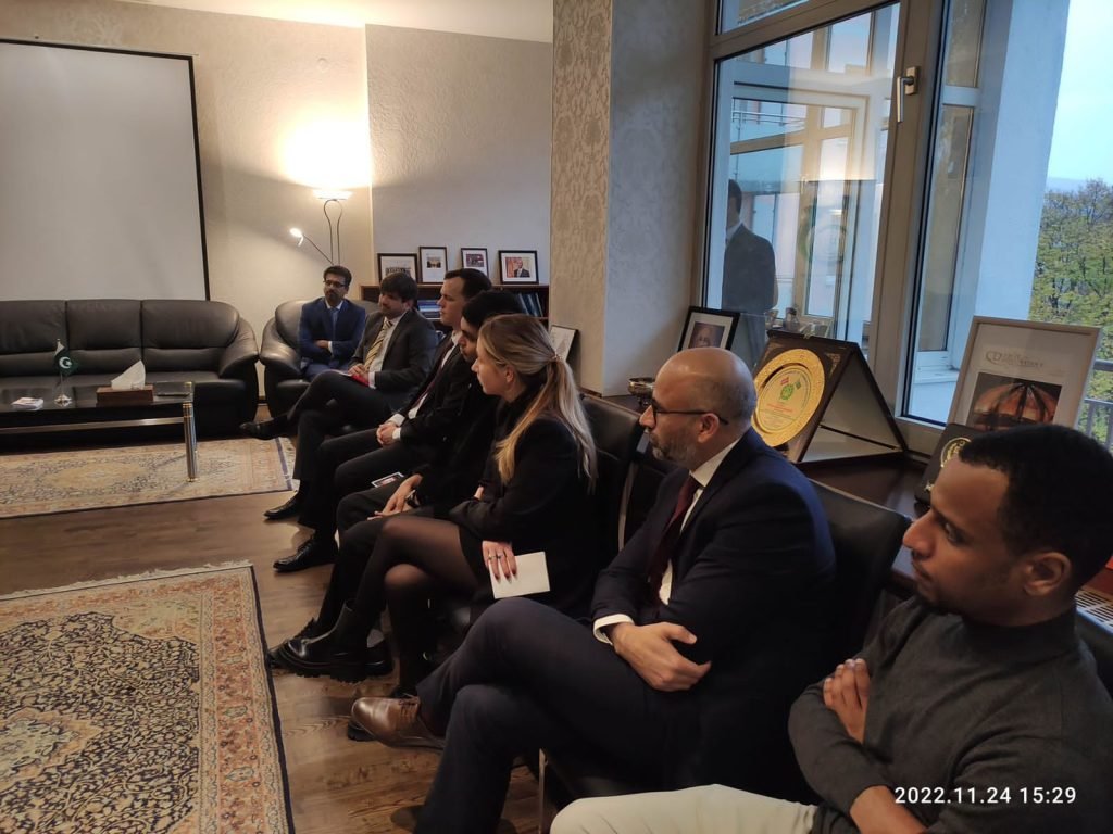 Pictures of the event held at embassy of Pakistan with Ambassador of Pakistan at Vienna, 24 November 2022.