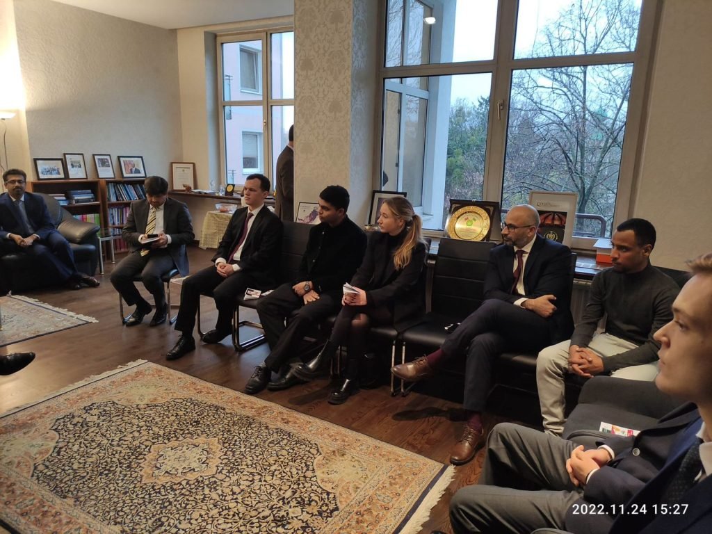 Pictures of the event held at embassy of Pakistan with Ambassador of Pakistan at Vienna, 24 November 2022.