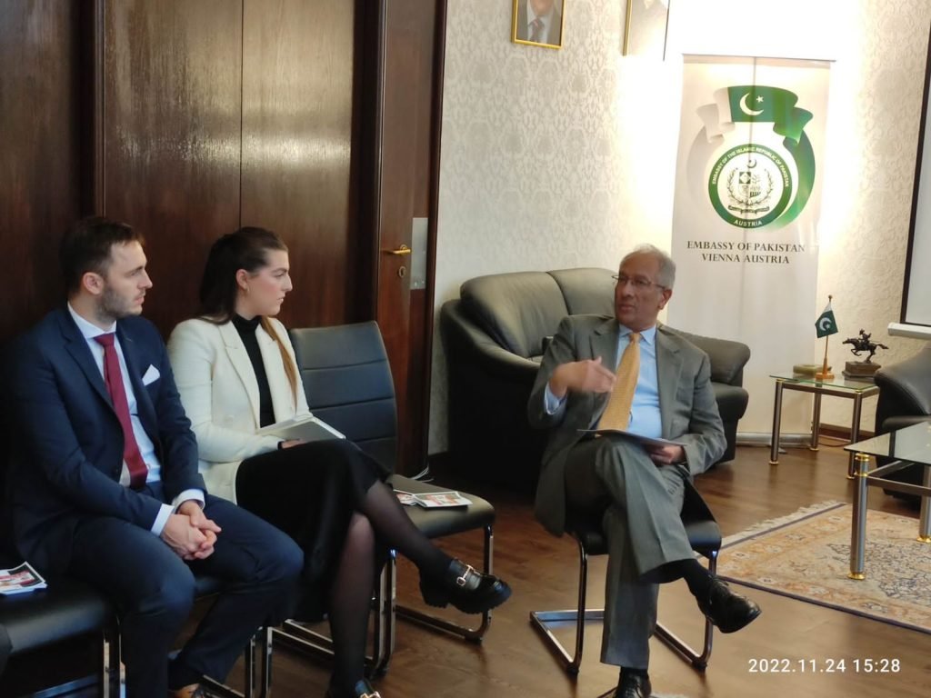 Pictures of the event held at embassy of Pakistan with Ambassador of Pakistan at Vienna, 24 November 2022.