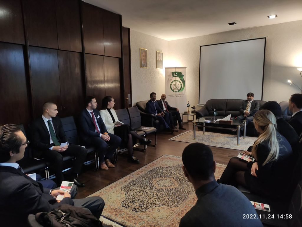 Pictures of the event held at embassy of Pakistan with Ambassador of Pakistan at Vienna, 24 November 2022.