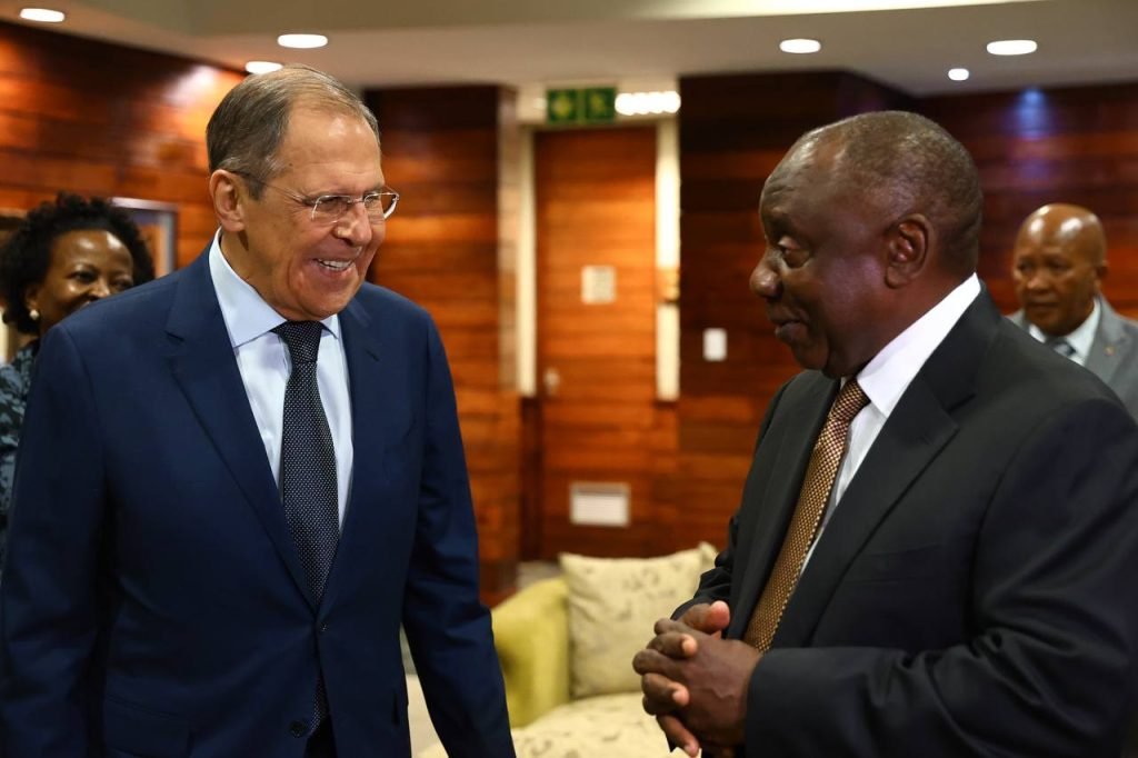 President of South Africa welcomes Foreign Minister of Russia