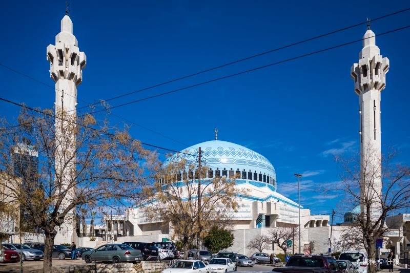 The historic King Abdullah Mosque, Jordan