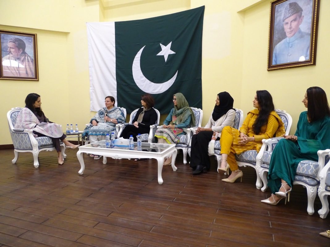 Women from Pakistan Diaspora in a panel discussion on international women day in Pakistan Emb Qatar