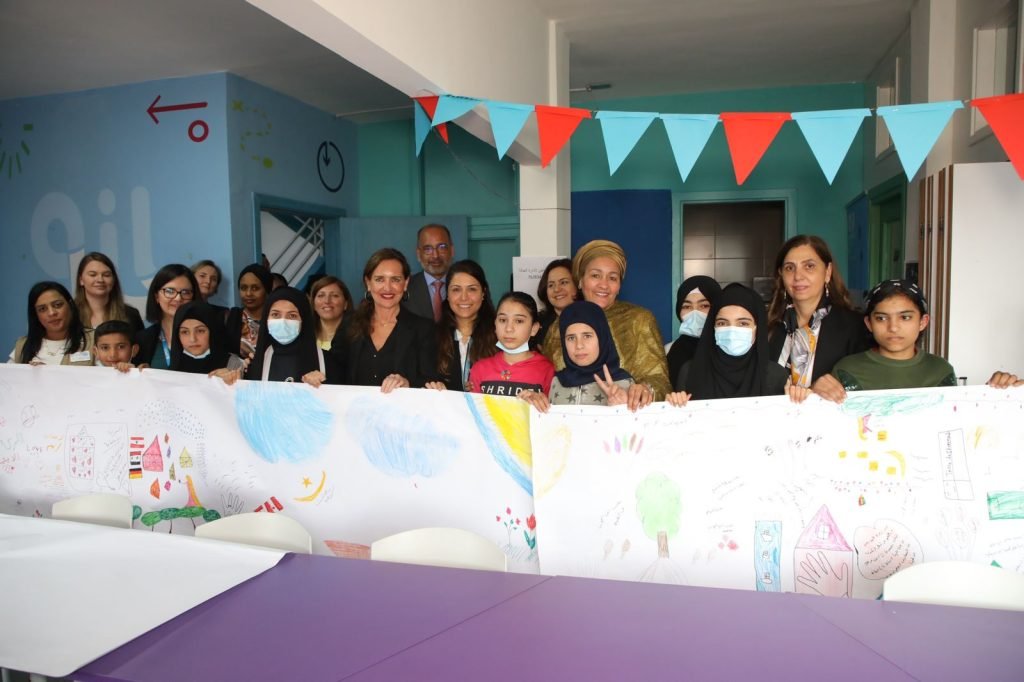 Amina J. Mohammed visits center for street children in Lebanon