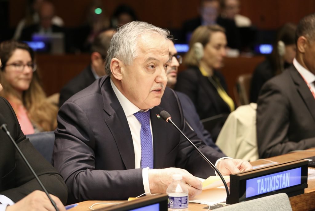 The Minister of Foreign Affairs of the Republic of Tajikistan, Sirojiddin Muhriddin, attended the fifth Interactive Dialogue on the International Water Action Decade.