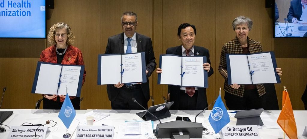 The first Quadripartite Executive Annual Meeting held at WHO headquarters in Geneva, Switzerland.