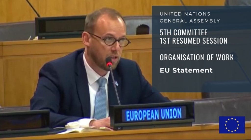 EU Statement at United Nations Committee of Administration and Budget