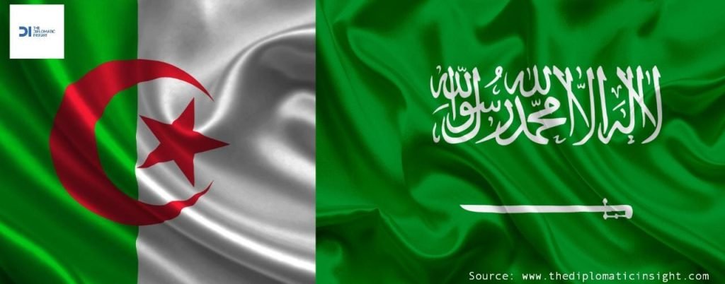 Saudi and Algeria flags