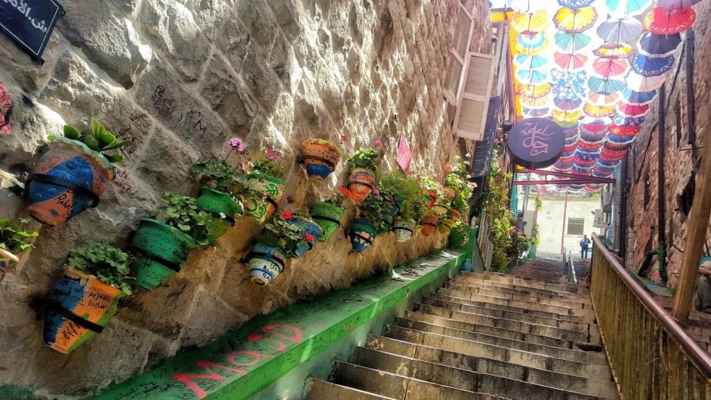 Rainbows Stairs at Rainbow Street, Jordan