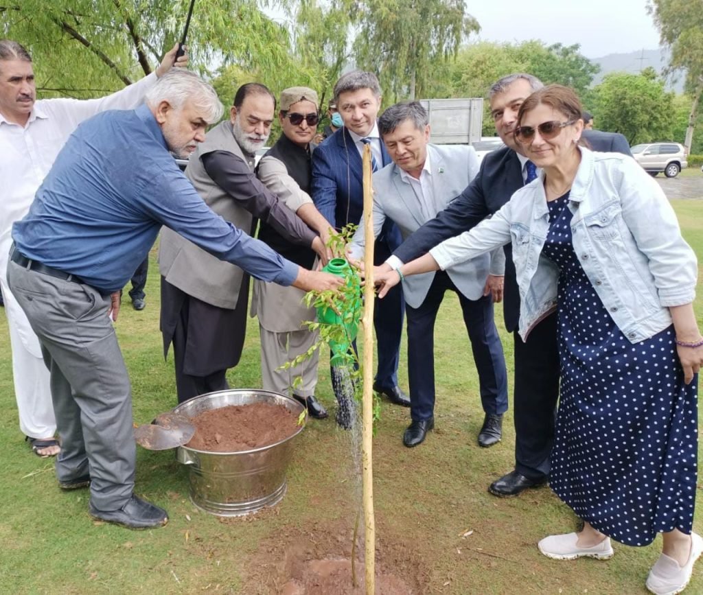 The Azerbaijan Embassy recently hosted a tree-planting ceremony to commemorate Heydar Aliyev's 100th birth anniversary. The event was a big success, with notable diplomats from Pakistan, Kazakhstan, Uzbekistan, and other nations attending.
