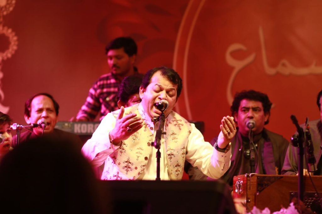 Ustad Santoo performing at the Qawwali Night.
