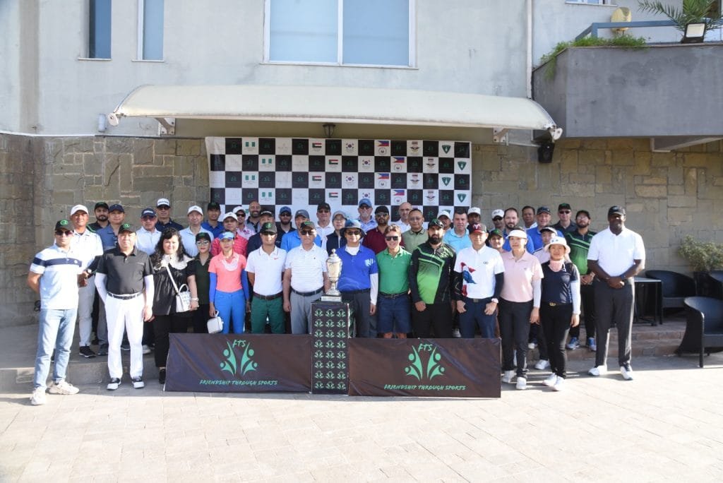Diplomats participating in the 2nd FTS Diplomatic Cup at Pine Golf Club Islamabad