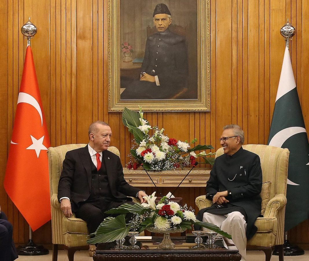 Pakistan's President with the President of Turkey.