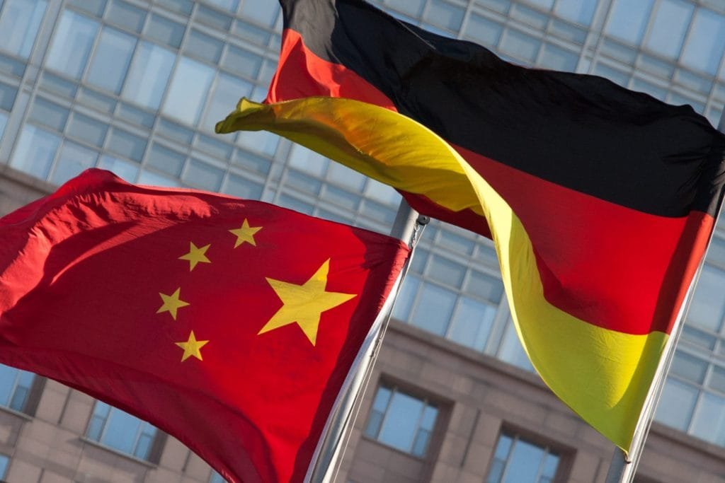 Chinese and German flag