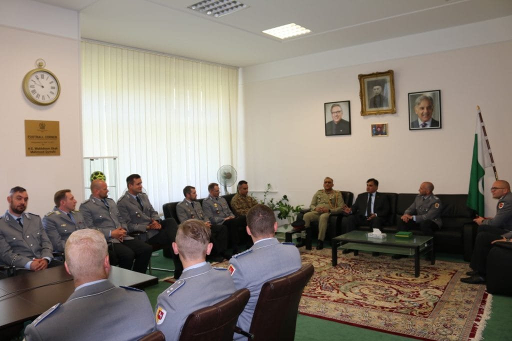 The Pakistan Embassy in Germany received a high-level delegation from the Bundeswehr, Germany's united armed forces.